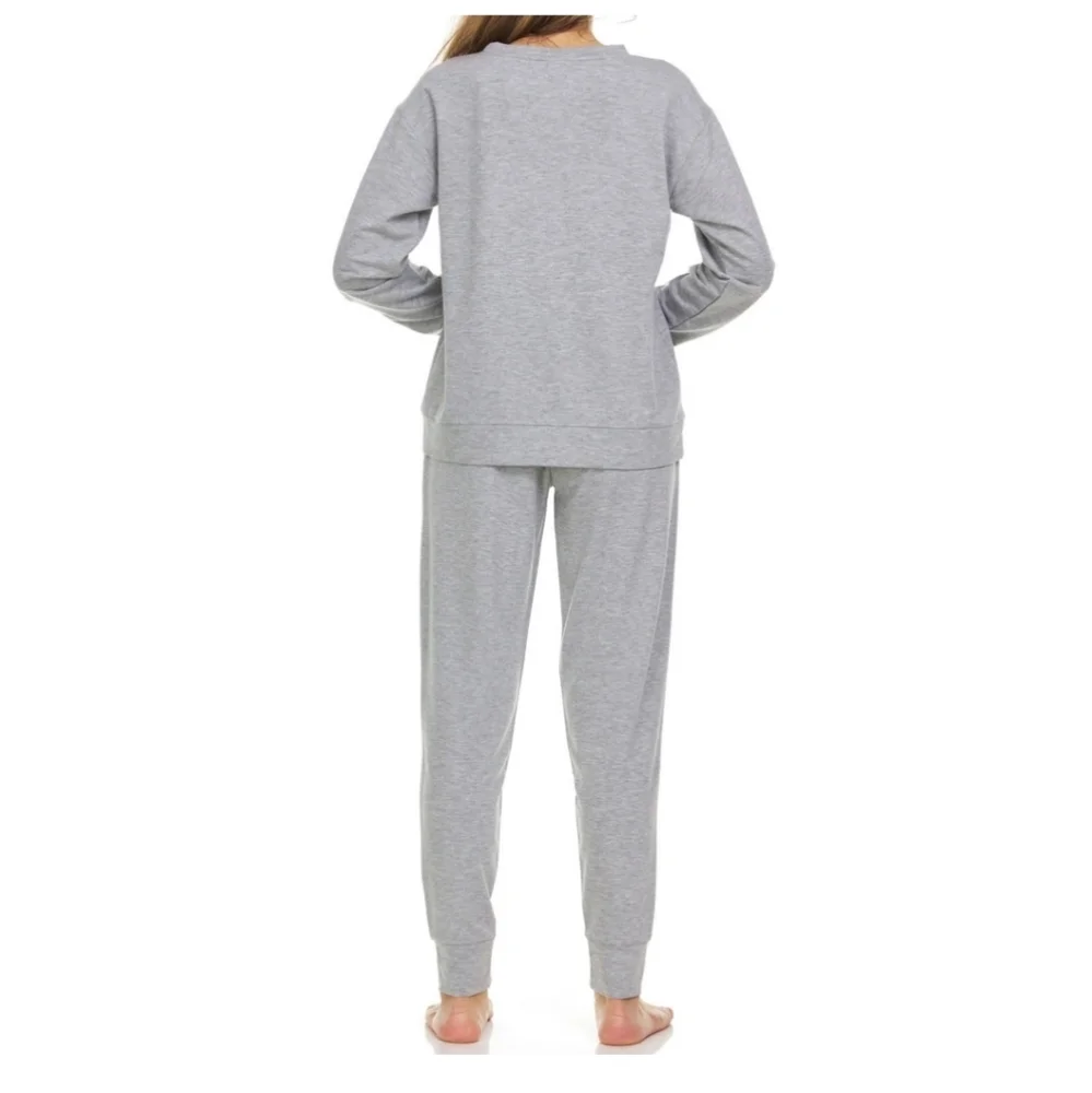 Flora by Flora Nikrooz Ladies Brush Knit 2 Piece Lounge PJ Set - Picture 2 of 6